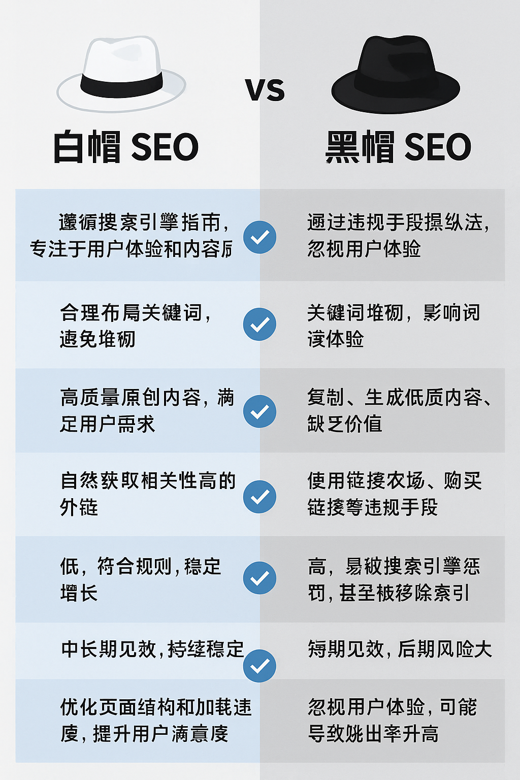 白帽SEO与黑帽SEO机制详解