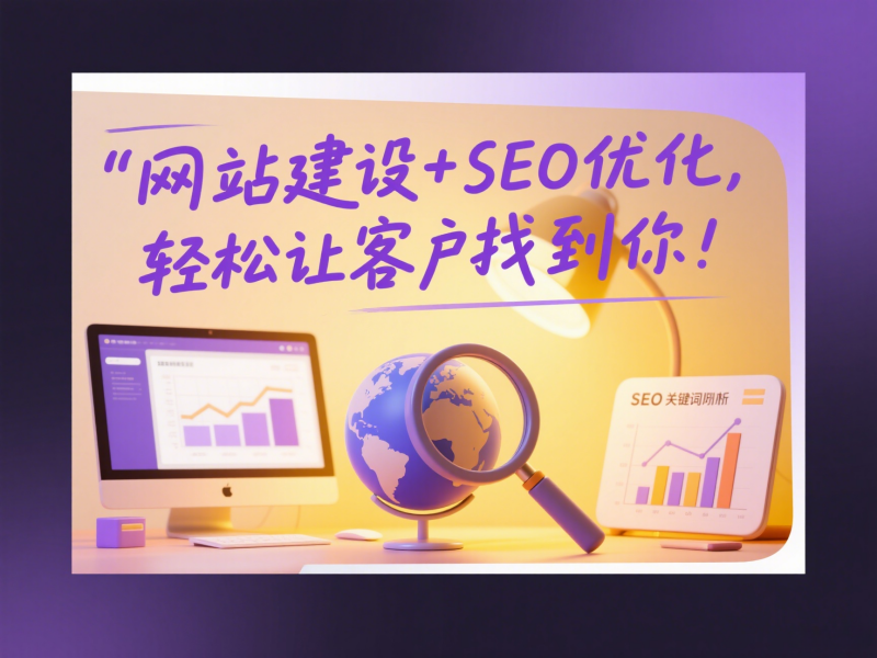 网站建设+SEO优化一步到位，轻松让客户找到你！