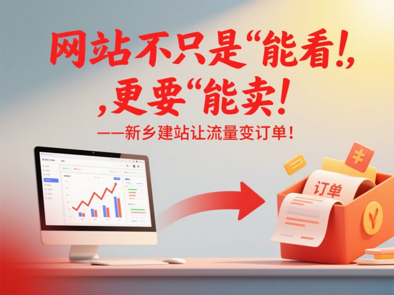 网站不只是“能看”，更要“能卖”——新乡建站让流量变订单！
